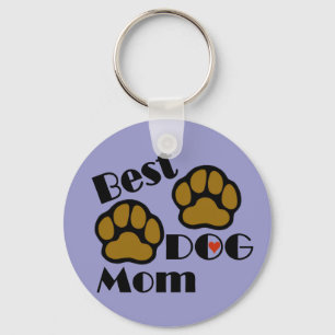 Porte-clés Le meilleur porte - clé de maman de chien avec de