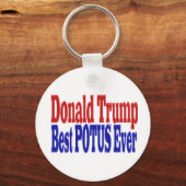 Porte-clés Le meilleur POTUS jamais Donald Trump (Recto)
