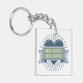 Porte-clés Le meilleur Seattle porte - clé de Seattle (Devant gauche)