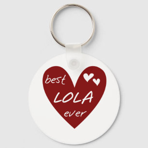 Porte-clés Le meilleurs T-shirts et cadeaux de Lola de coeur