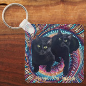 Porte-clés Le miaulement du chat (Recto)