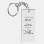 Porte-clés Le miracle du porte - clé de poème d'amitié (Devant gauche)