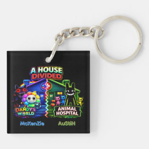 Porte-clés Le Monde de Dandy vs Animal Hospital Neon