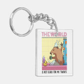 Porte-clés Le monde n'est pas prêt à chanter la marmotte (Devant gauche)