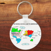 Porte-clés Le monde selon les Américains (Recto)