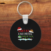 Porte-clés Le moniteur préféré de Santa Tech Fun Noël (Recto)