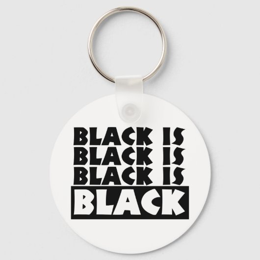 Porte-clés Le noir est noir (Recto)