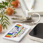 Porte-clés Le Nom customisé Sonne Super Gay. J'y suis. (Devant droit)