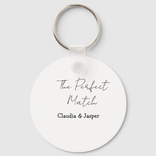 Porte-clés Le nom de couple parfait mariage simple (Recto)