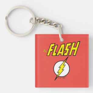 Porte-clés Le nom Flash et logo d'éclair