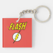 Porte-clés Le nom Flash et logo d'éclair (Dos)