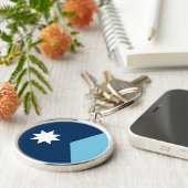 Porte-clés Le nouveau drapeau de l'État du Minnesota (refonte (Côté)