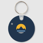 Porte-clés Le nouveau drapeau de Reno, Nevada (Verso)