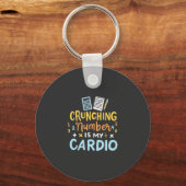 Porte-clés Le Numéro D'Arrêt Comptable Est Mon Cardio (Recto)