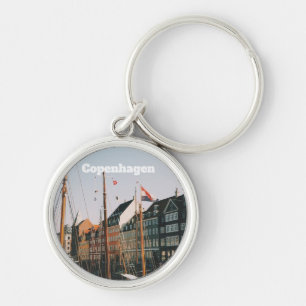 Porte-clés Le Nyhavn emblématique, Copenhague, Danemark