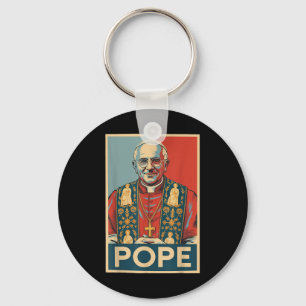 Porte-clés Le Pape de l'élection catholique Leo Xiv Le Pape c