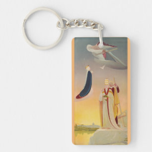 Porte-clés Le pape de Rome, Vierge Marie et Jésus