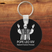 Porte-clés Le pape Leo Xiv Robert Francis Prevost (Recto)