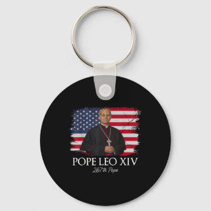 Porte-clés Le Pape Leo Xiv Robert Francis Prévost Premier Amé