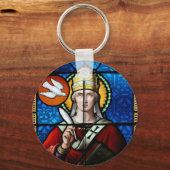 Porte-clés Le Pape Saint Grégoire le Grand - Vitrail (Recto)