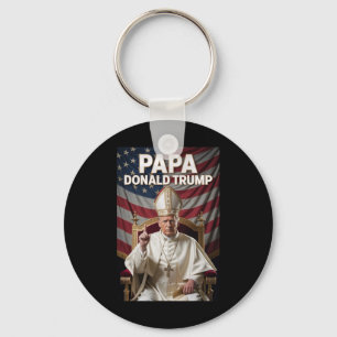 Porte-clés Le pape Trump drôle Trump Vatican Christian Retro