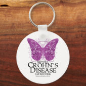 Porte-clés Le papillon de la maladie de Crohn (Recto)