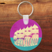 Porte-clés Le paradis de Barcelone Gaudi (Recto)