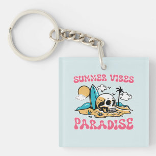 Porte-clés Le Paradis des Vibes d'été - Crâne