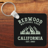 Porte-clés Le parc national de Redwood Californie (Recto)