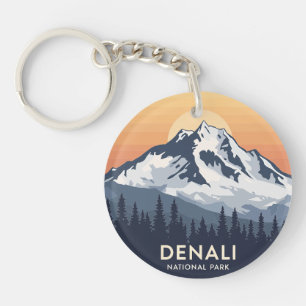 Porte-clés Le Parc national de vintage Denali