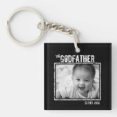 Porte-clés Le Parrain | Photo et nom personnalisés (Devant)