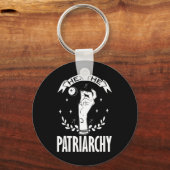Porte-clés Le Patriarcat Witchcraft Phase Lune Feminist Witc (Recto)