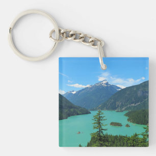 Porte-clés Le paysage des lacs de montagne à Washington