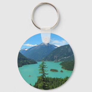 Porte-clés Le paysage des lacs de montagne à Washington