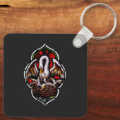 Porte-clés Le pélican comme symbole chrétien (Verso)