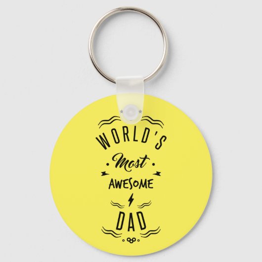 Porte-clés Le père le plus génial du monde (Recto)