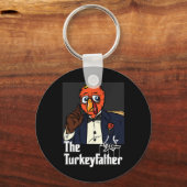Porte-clés Le père turc Thanksgiving Day Fun Meme Fall A (Recto)