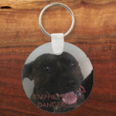 PORTE-CLÉS LE PERSONNEL N'EST PAS DANGEREUX (Recto)