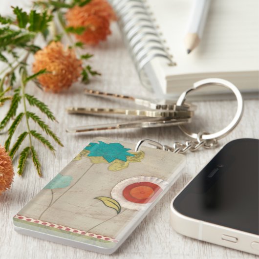 Porte-clés Le pétale modèle I (Devant droit)