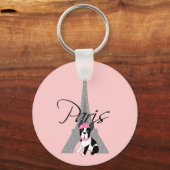Porte-clés Le petit chien à Paris (Recto)