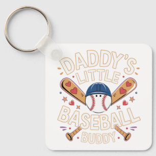 Porte-clés Le petit pote de baseball de papa Graphic