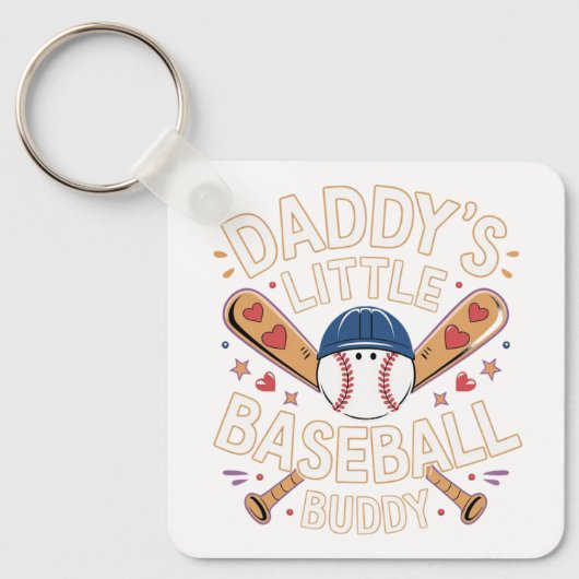 Porte-clés Le petit pote de baseball de papa Graphic (Recto)