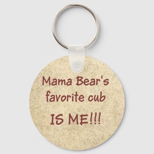 Porte-clés Le petit préféré de Mama Bear est ME (Recto)