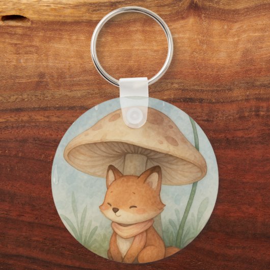 Porte-clés Le Petit Renard dans la pluie (Verso)