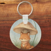 Porte-clés Le Petit Renard dans la pluie (Recto)