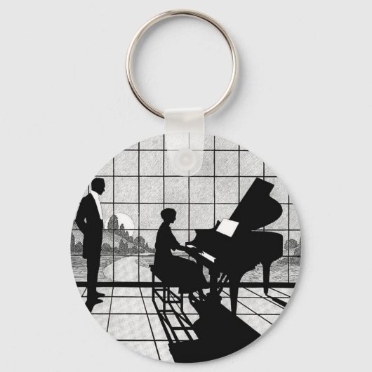 Porte-clés Le pianiste (Recto)