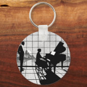 Porte-clés Le pianiste (Recto)