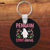 Porte-clés Le pingouin est mon esprit animal (Recto)
