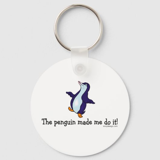 Porte-clés Le pingouin m'a fait le faire ! (Recto)