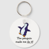 Porte-clés Le pingouin m'a fait le faire ! Spoof (Verso)